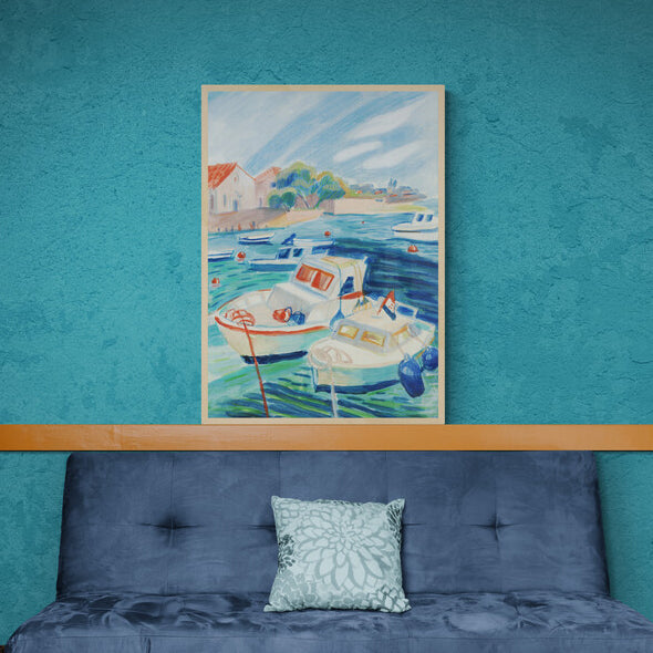 Fisherman's boats Poster